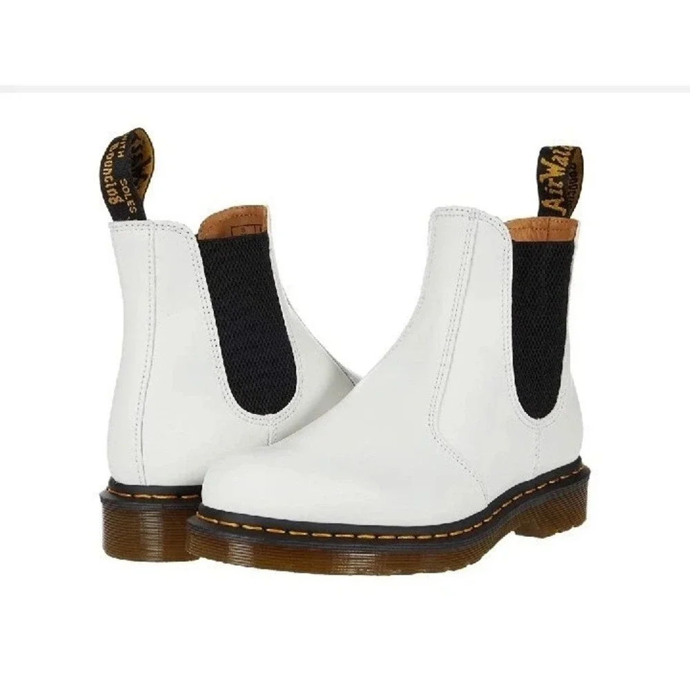 Dr Martens Men's‎ 11 Womens 12 Combat Boots 2976 YS Yellow Stitch Platform Boots